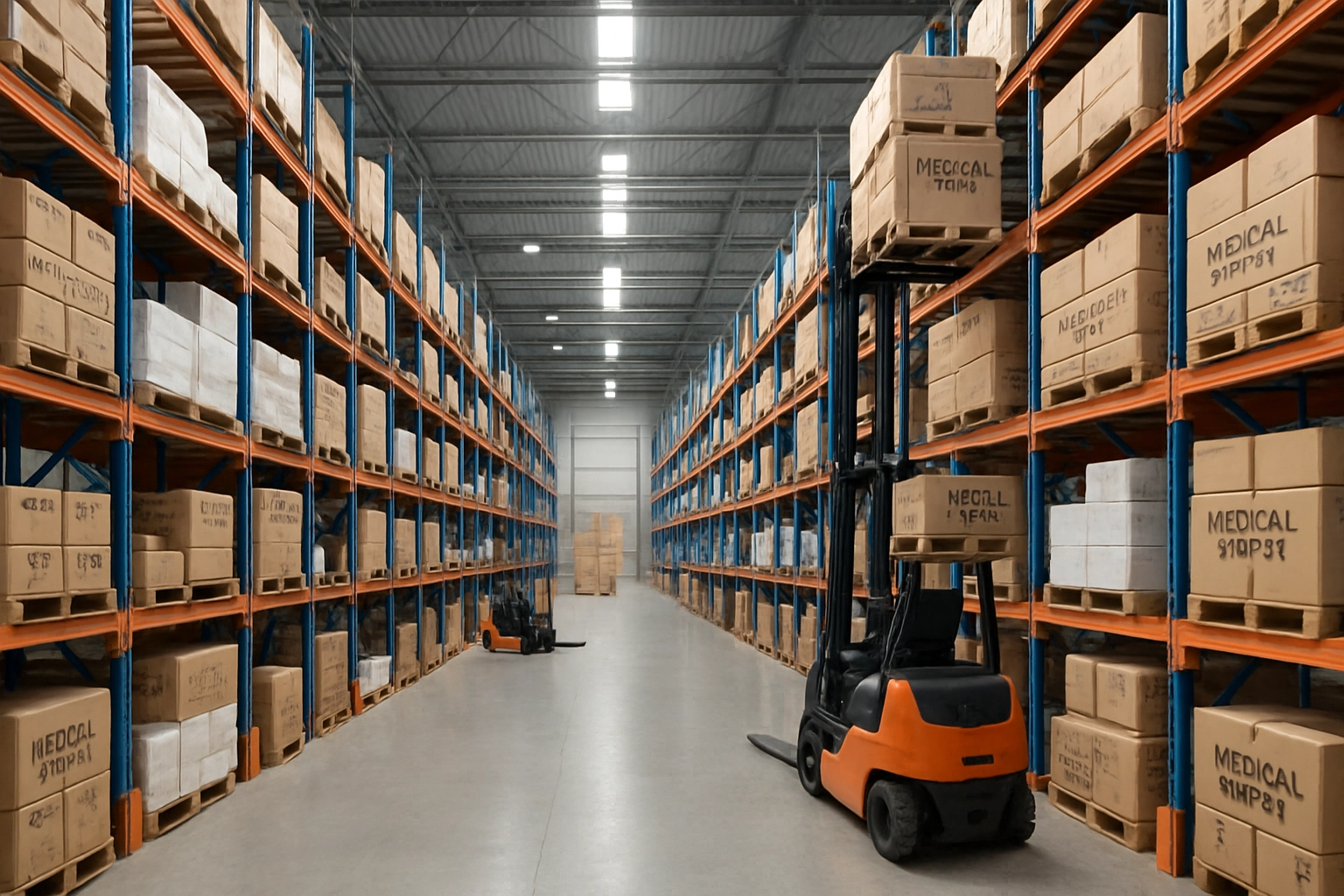 Logistics operations in warehouse